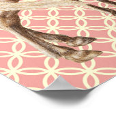 ヴィンテージスタイルレトロパロミノホースアートポスター ポスター (角)