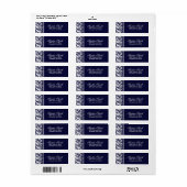 ヴィンテージスタイルレースアクセント差出人住所 ラベル (フルシート)