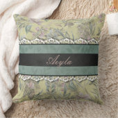 ヴィンテージスタイルレース及びフローラモノグラム クッション (ブランケット)