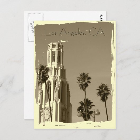 ヴィンテージスタイルロサンゼルスはがき! ポストカード (正面/裏面)