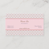 ヴィンテージスタイルロマンチックフレームベーカリー名刺 名刺 (裏面)