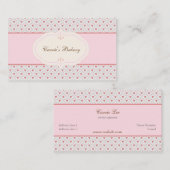 ヴィンテージスタイルロマンチックフレームベーカリー名刺 名刺 (正面/裏面)