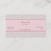 ヴィンテージスタイルロマンチックフレームベーカリー名刺 名刺 (裏面)