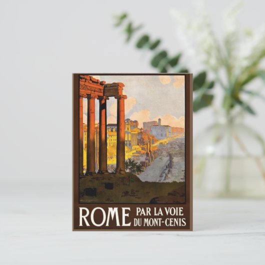 ヴィンテージスタイルローマ、イタリア写真旅行はがき ポストカード (スタンド正面)