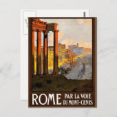 ヴィンテージスタイルローマ、イタリア写真旅行はがき ポストカード (正面/裏面)