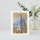 ヴィンテージスタイルワット塔はがき! ポストカード (スタンド正面)