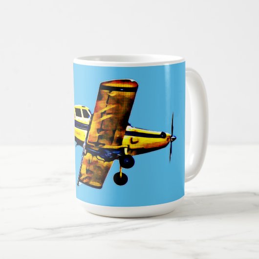 ヴィンテージスタイルーポップ・アートのフトマグカップ コーヒーマグカップ (正面右)