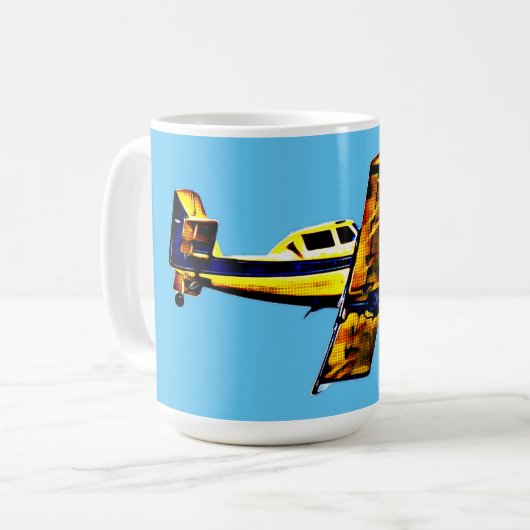 ヴィンテージスタイルーポップ・アートのフトマグカップ コーヒーマグカップ (正面左)