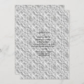 ヴィンテージスタイル上昇レリーフ、 浮き彫り結婚式招待状 セーブザデート (正面/裏面)