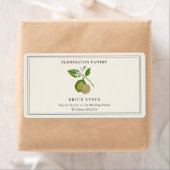 ヴィンテージスタイル乾燥ライムオフ白い長方形 ラベル (インサイチュ)