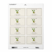 ヴィンテージスタイル乾燥ライムオフ白い長方形 ラベル (フルシート)