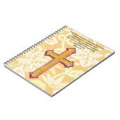 ヴィンテージスタイル信仰クロス聖書論文誌 ノートブック (左側)