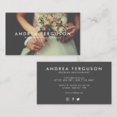 ヴィンテージスタイル写真家オーバーレイ名刺 名刺 (正面/裏面)