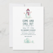 ヴィンテージスタイル冬のクリスマスパーティー 招待状 (正面)