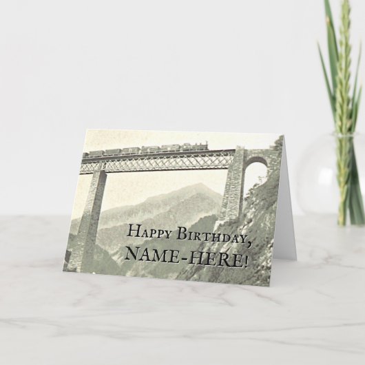 ヴィンテージスタイル列車 カード (正面)