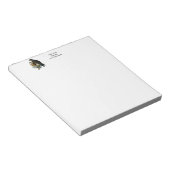 ヴィンテージスタイル化された《鳥》ハヤブサオンのブランチ ノートパッド (アングル)