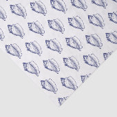 ヴィンテージスタイル化コンチシェルブルー 薄葉紙 (詳細)