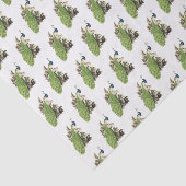 ヴィンテージスタイル化ピーコックオンザブランチ 薄葉紙 (詳細)