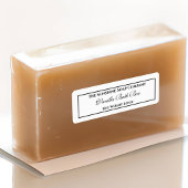 ヴィンテージスタイル化粧品白と黒文字 ラベル