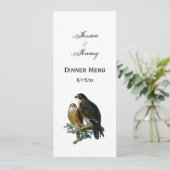 ヴィンテージスタイル化《鳥》ハヤブサオンブランチ 招待状 (スタンド正面)