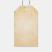 ヴィンテージスタイル北極クリスマス ギフトタグ (裏面)