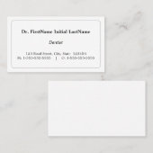 ヴィンテージスタイル医療スペシャリストビジネスカード 名刺 (正面/裏面)