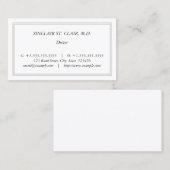 ヴィンテージスタイル医療プロフェッショナル名刺 名刺 (正面/裏面)