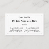 ヴィンテージスタイル医療プロフェッショナル 名刺 (正面)