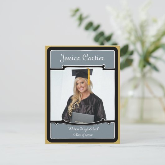 ヴィンテージスタイル卒業フォトカード 案内ポストカード (スタンド正面)