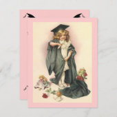 ヴィンテージスタイル卒業招待状~EZ2カスタマイズ 招待状 (正面/裏面)