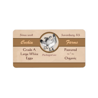 ヴィンテージスタイル卵カートンラベル ラベル