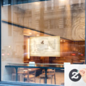 ヴィンテージスタイル周期表（118要素） ウィンドウサイン (カフェ窓)