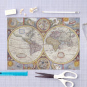 ヴィンテージスタイル地図 薄葉紙 (クラフト)
