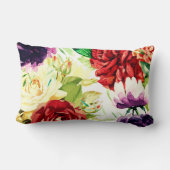 ヴィンテージスタイル大水彩花 ランバークッション (裏面)