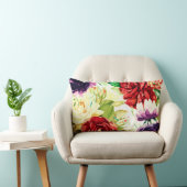 ヴィンテージスタイル大水彩花 ランバークッション (椅子)