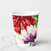 ヴィンテージスタイル大水彩花 紙コップ (裏面)