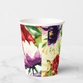 ヴィンテージスタイル大水彩花 紙コップ (右)