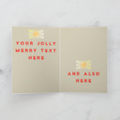 ヴィンテージスタイル天文学者クリスマス望遠鏡の空 ノートカード (内部)