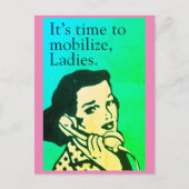 ヴィンテージスタイル女子はがき ポストカード (正面)