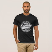ヴィンテージスタイル妻がタイポグラフィTシャツDesをつぶやく Tシャツ (正面フル)
