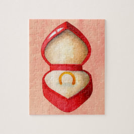 ヴィンテージスタイル婚約リングや輪ジグソーパズル ジグソーパズル