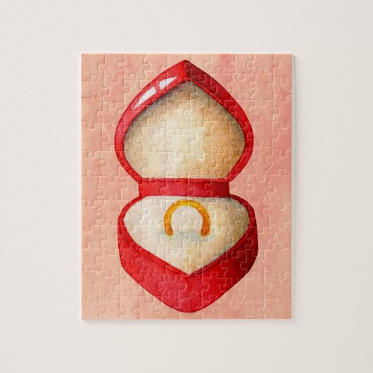 ヴィンテージスタイル婚約リングや輪ジグソーパズル ジグソーパズル (縦)