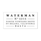 ヴィンテージスタイル差出人住所スタンプ セルフインキングスタンプ (デザイン)