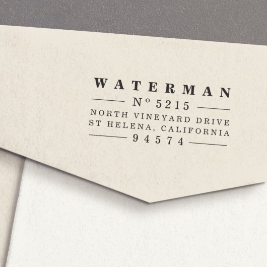 ヴィンテージスタイル差出人住所スタンプ セルフインキングスタンプ