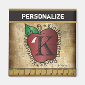 ヴィンテージスタイル幼稚園先生 マグネット (正面)