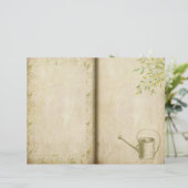 ヴィンテージスタイル庭師のジャーナル・ページ (スタンド正面)