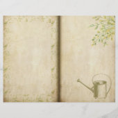 ヴィンテージスタイル庭師のジャーナル・ページ (裏面)