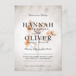 ヴィンテージスタイル押し花 |のメ結婚ニュー メニュー