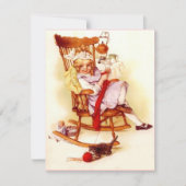 ヴィンテージスタイル招待状針編みかぎ編み 招待状 (正面)