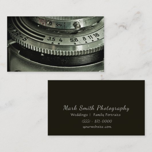 ヴィンテージスタイル撮影 名刺 (正面/裏面)